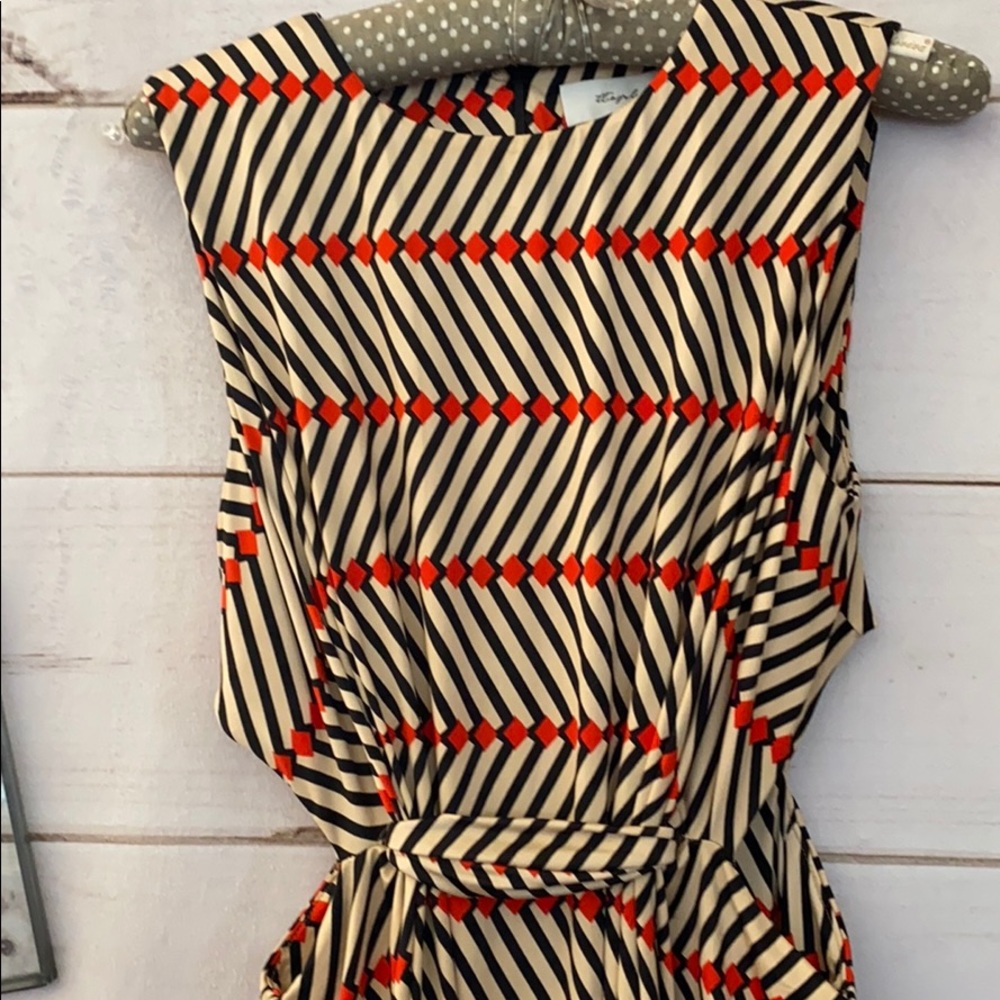 Tbags; 70’s Style; Midi; Shift; Dress; L